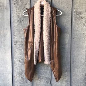 Super cute faux leather vest